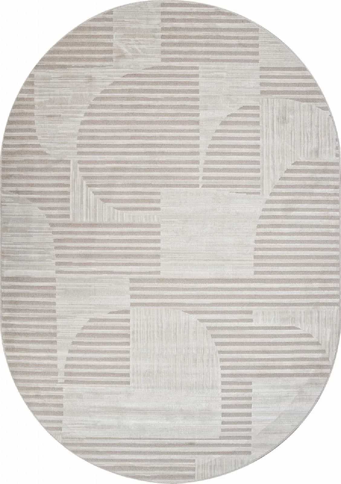 Ковер Merinos DIOS F440 Овальная Cream Овал 1.6x3м