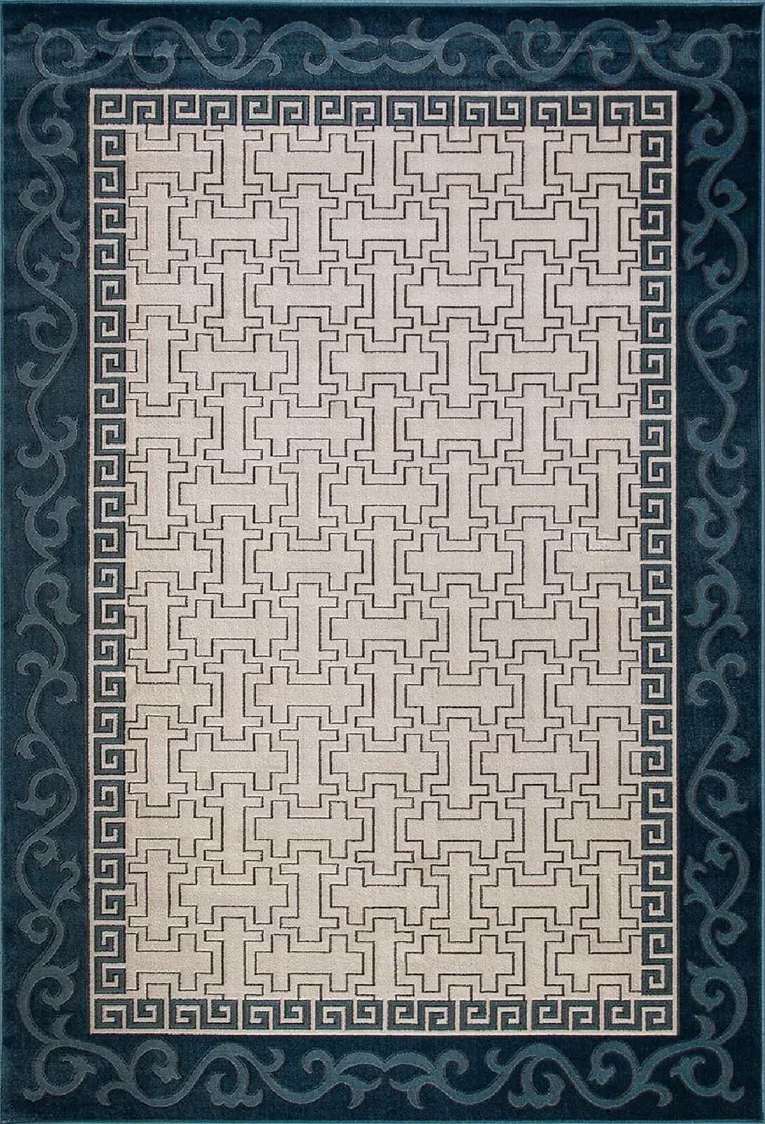 Ковер MERINOS SERENITY D781 CREAM-BLUE 2.8x4.8м