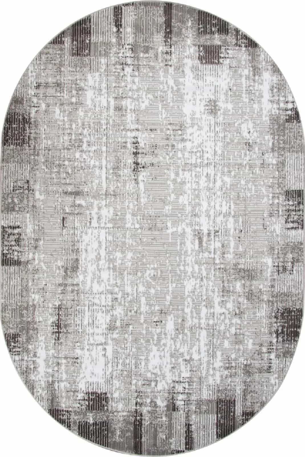Ковер Merinos SILVER F396 Овальная GRAY Овал 3x4м