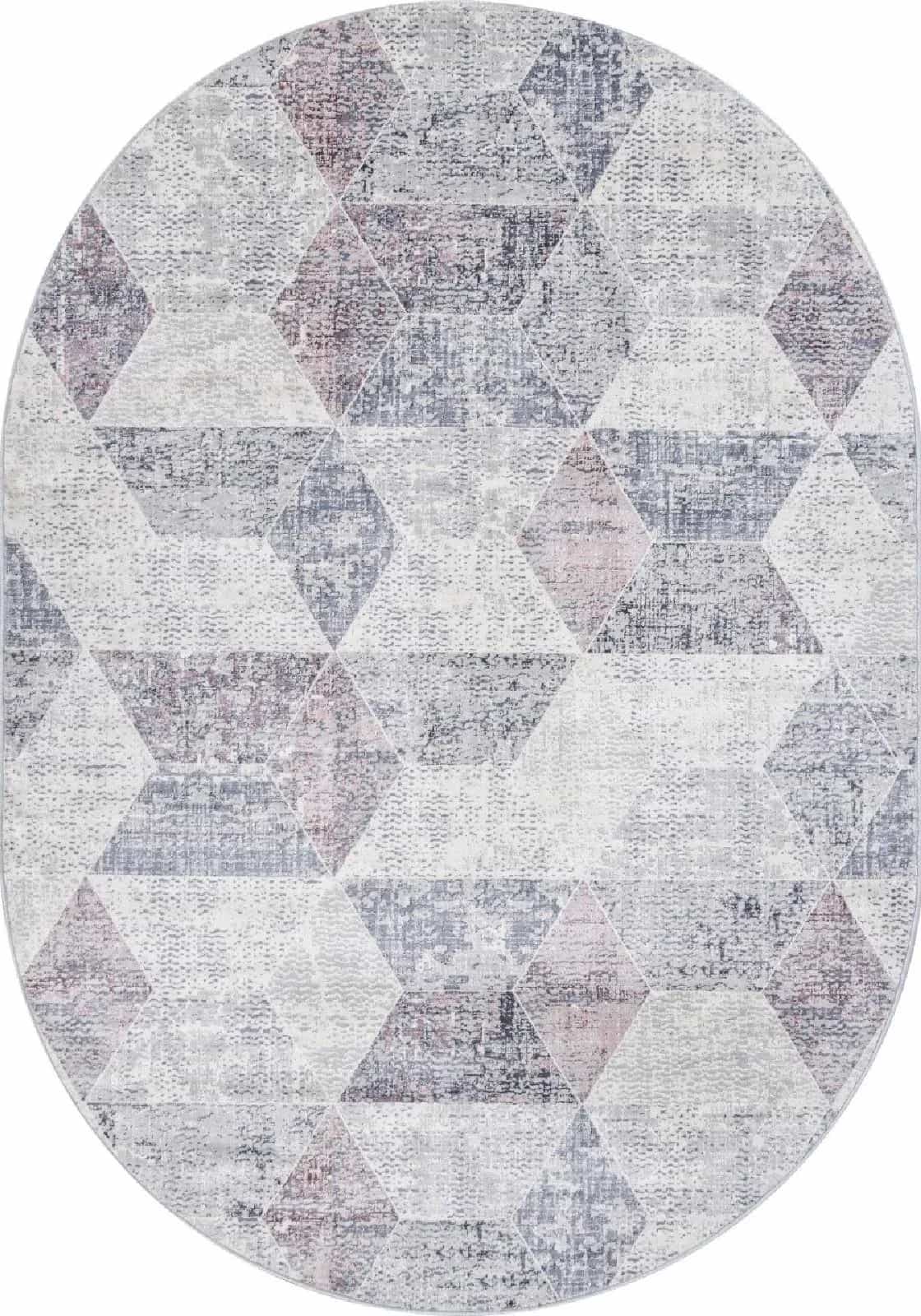 Ковер Merinos ZUMMA F257 Овальная Pink Овал 1.2x1.8м