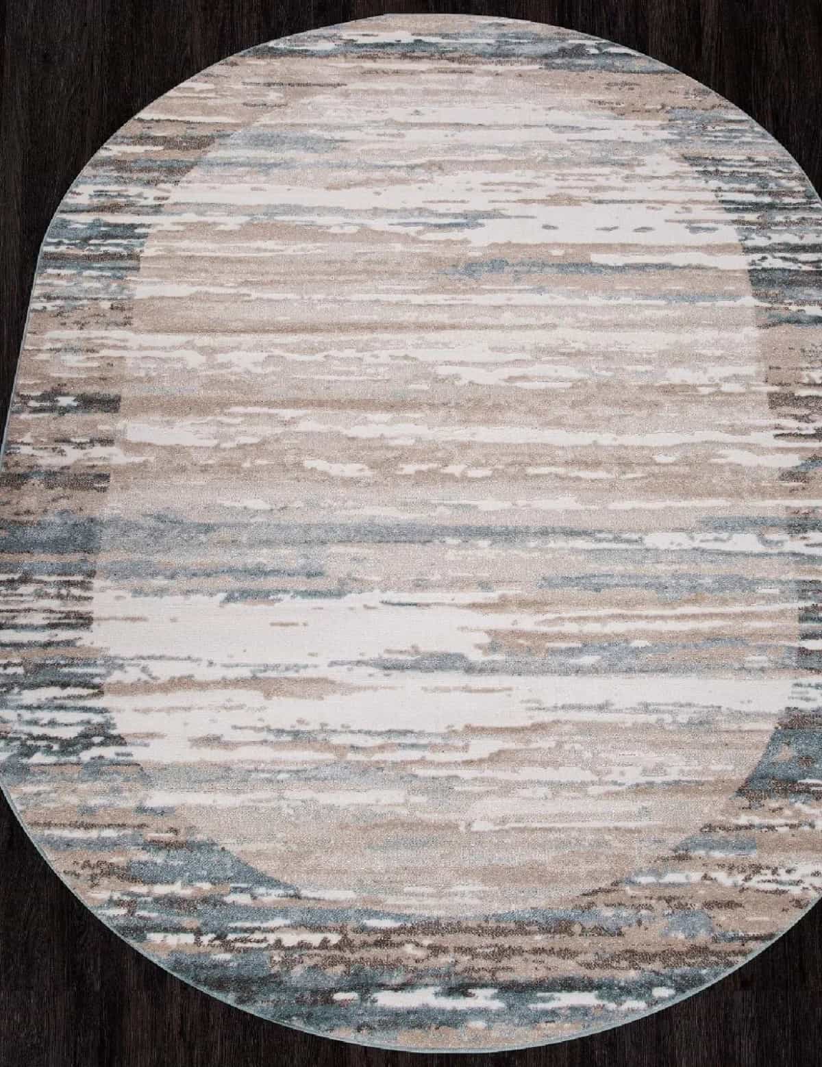 Ковер Merinos NATUREL D983 Овальная BEIGE-BLUE Овал 2.5x3.5м
