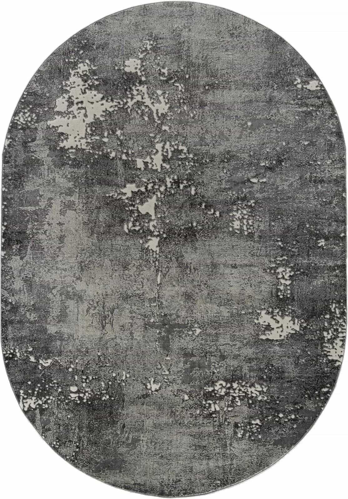 Ковер Merinos ATLANTIS D996 Овальная Light gray Овал 1.6x2.2м