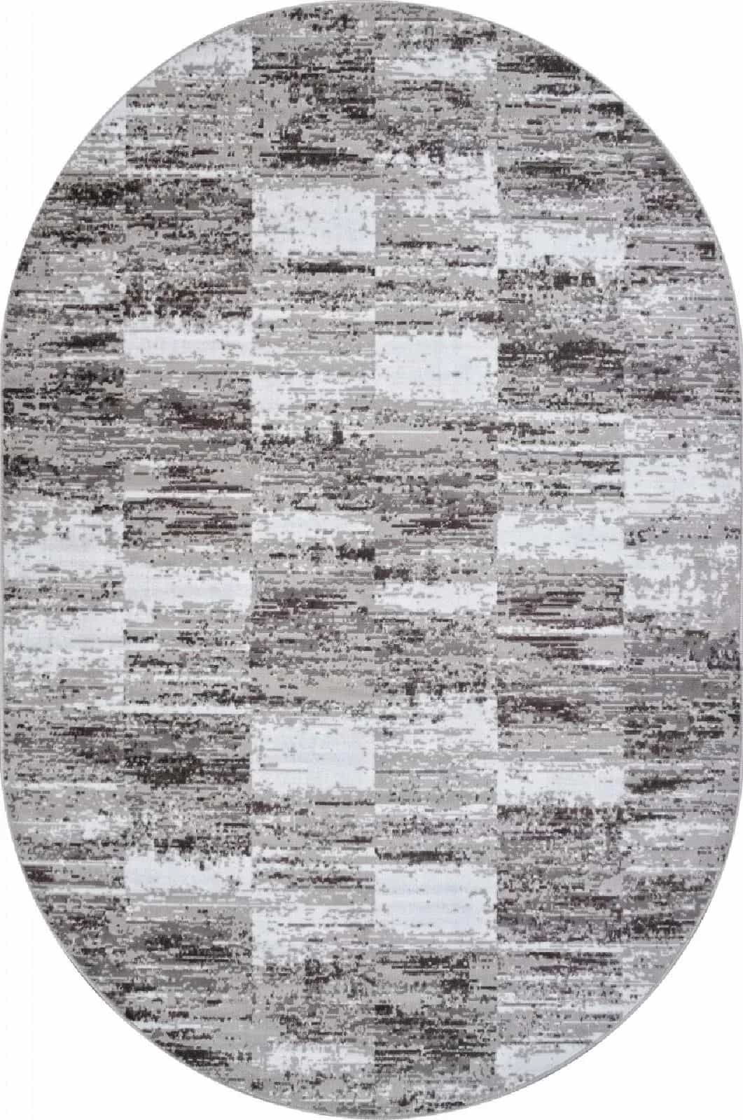 Ковер Merinos SILVER F394 Овальная GRAY Овал 2.5x3.5м