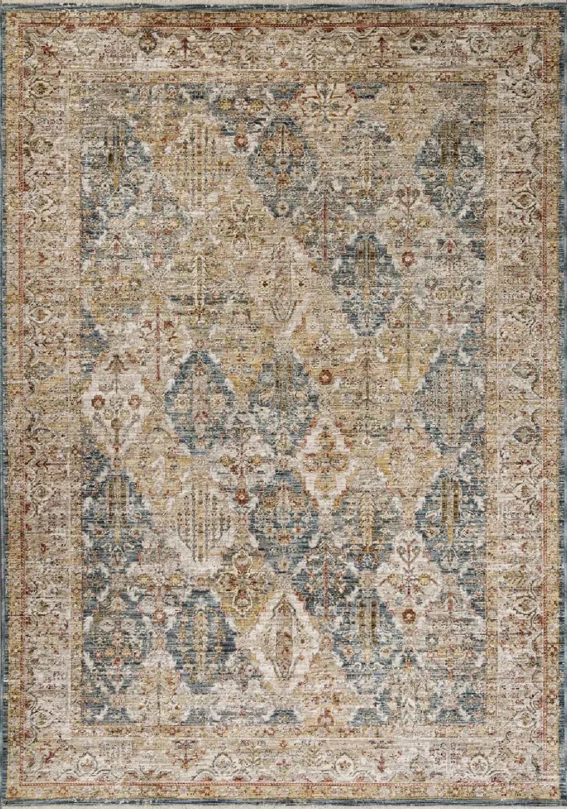 Ковер LYSANDRA HALI SHANTI LB184A Прямоугольная BLUE 0.8x1.5м
