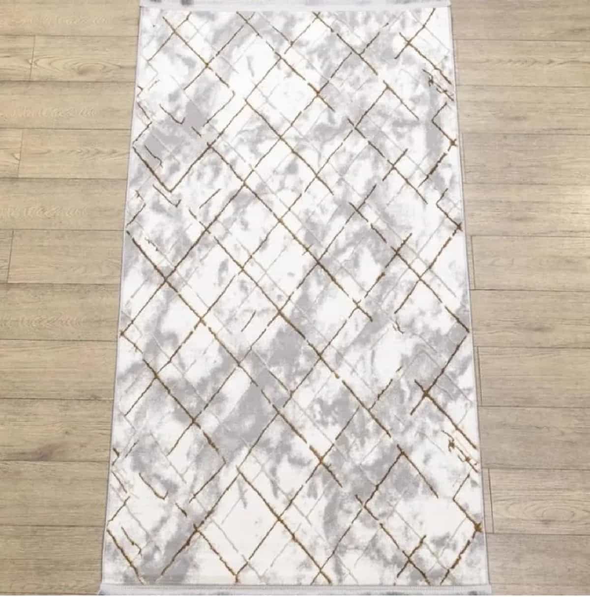 Ковер Ковер Karmen hali Ascona 10458A GREY / GOLD 0.7x1.5м