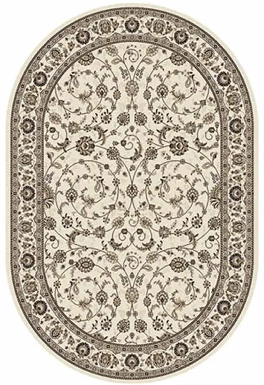 Ковер Merinos VALENCIA DELUXE d251 Овальная Cream-Brown Овал 2.5x5м